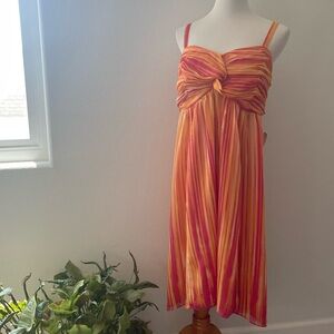 INC Orange Pink Dress 18W